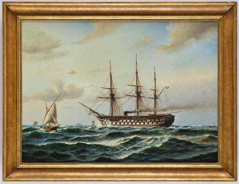 Christian Fredrik Swensson, French line ship for steam engine.