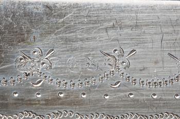 BESTICK, 36 delar, nysilver, utländska stämplar, omkring 1900.