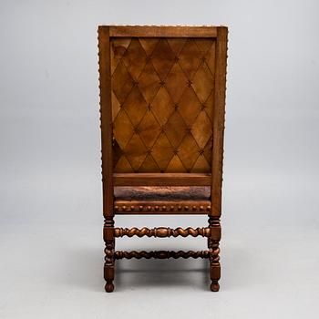 FÅTÖLJ, barockstil, 1900-talets första hälft.