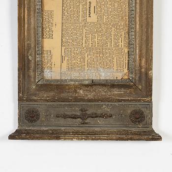 A bronzed and painted frame, 19th Century.