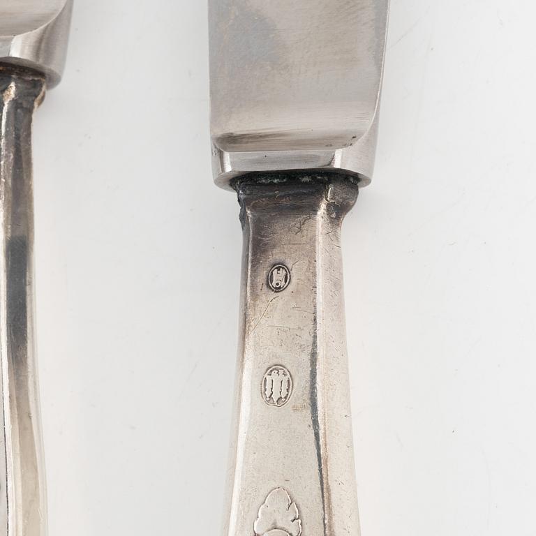 A Danish Silver Cutlery, mark of Assay Master Christian F Heise, Copenhagen around 1920 (98 pieces).