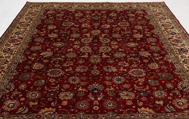 Carpet, Tabriz, approx. 386 x 280 cm.