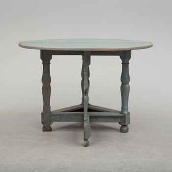 A 18th century painted table.