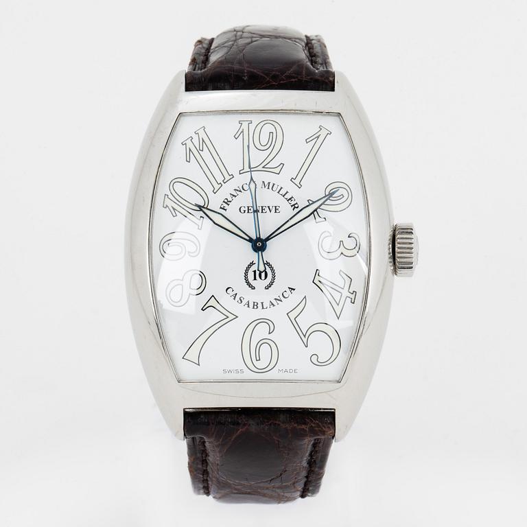 FRANCK MULLER, Casablanca, "10th Anniversary", wristwatch, 39,5 x 47 (55) mm.