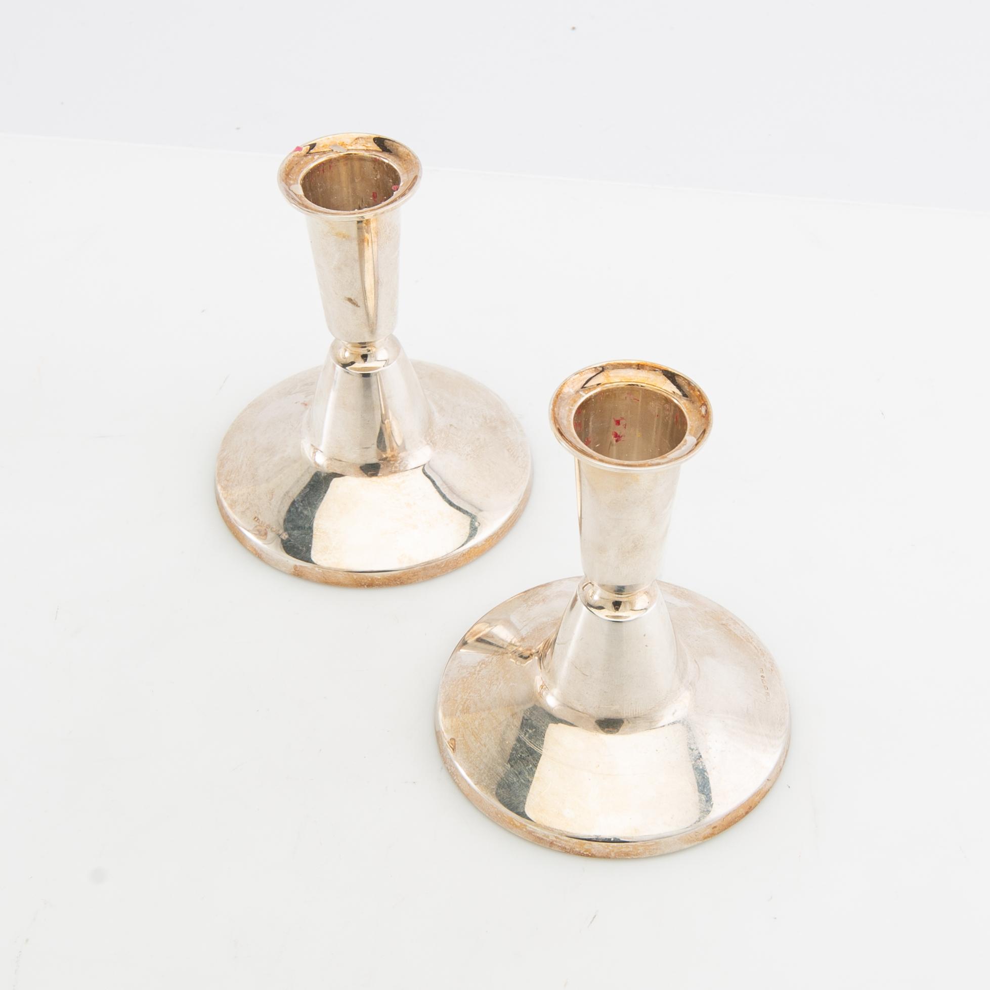 Candelabras 2 pairs silver 1966/67.