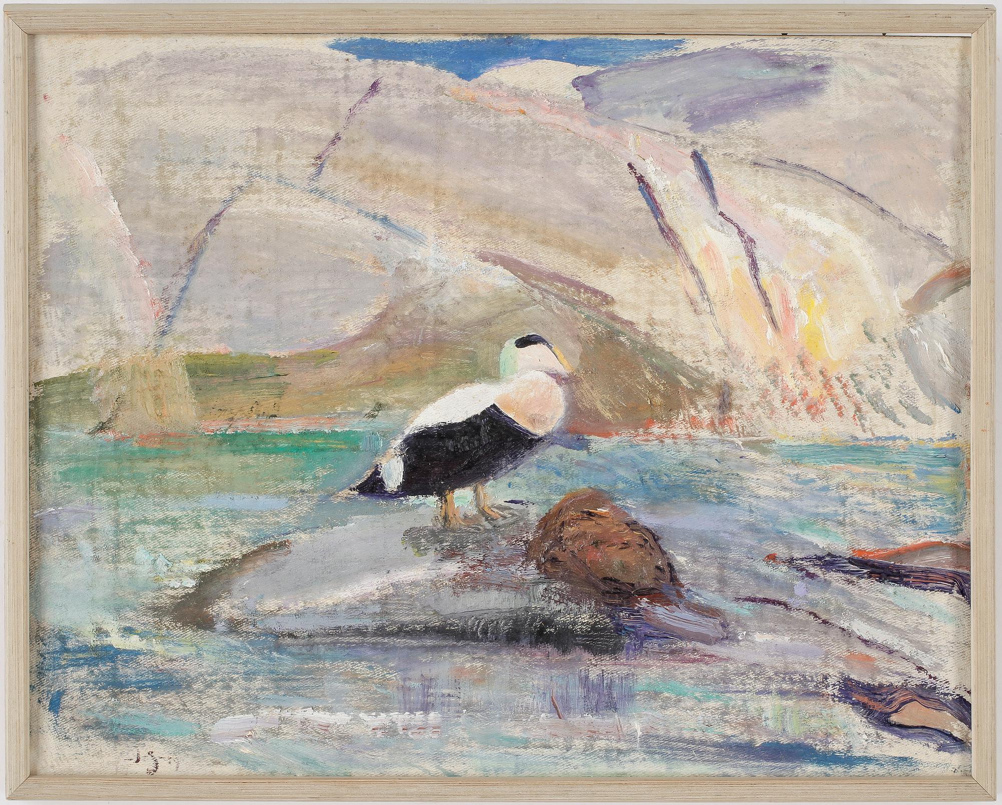 JOHANNES SNELLMAN, olja på masonit, monogramsignerad och daterad -59.