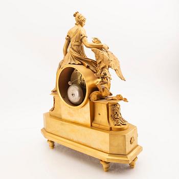 A, early 19th century French mantel clock marked Hartman á Paris.