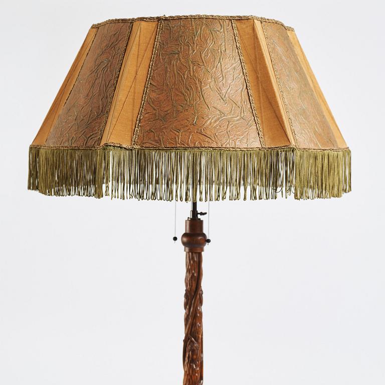 Art Nouveau, golvlampa, Sverige ca 1900.