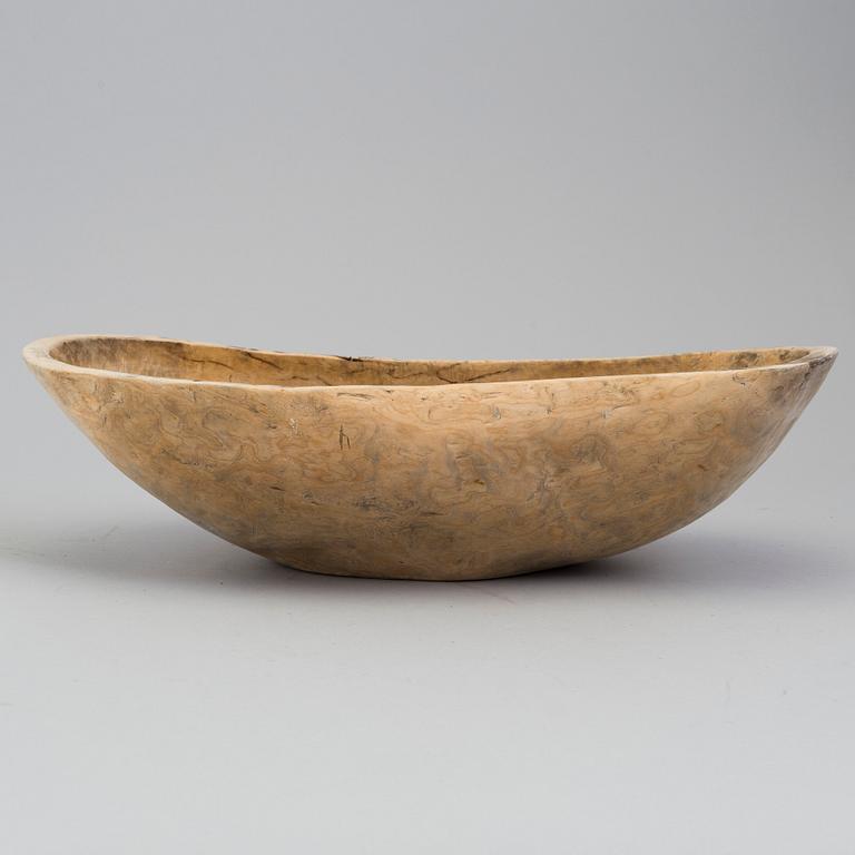 a swedish wooden bowl, 19th century.