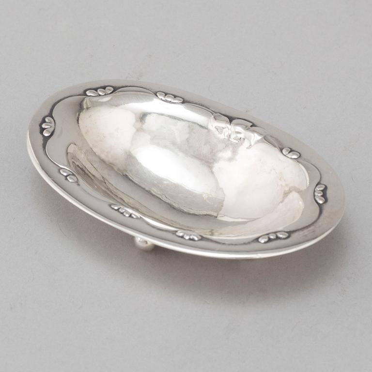 GEORG JENSEN, an 830/1000 silver needle dish, Denmark 1920's.