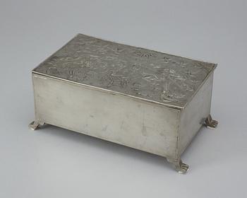 A Nils Fougstedt pewter box by Svenskt Tenn,