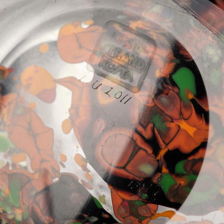 Vicke Lindstrand, an 'Autumn' (Höst) glass vase, Kosta glassworks, Sweden 1950-60s.