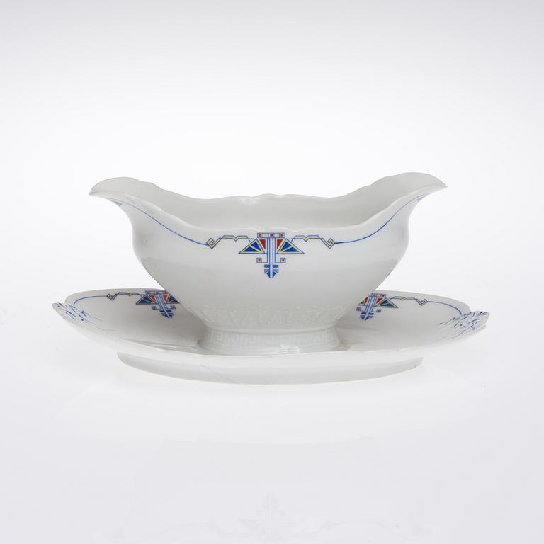 MATSERVIS, ca 64 delar, porslin, Weimar, Tyskland tidigt 1900-tal.