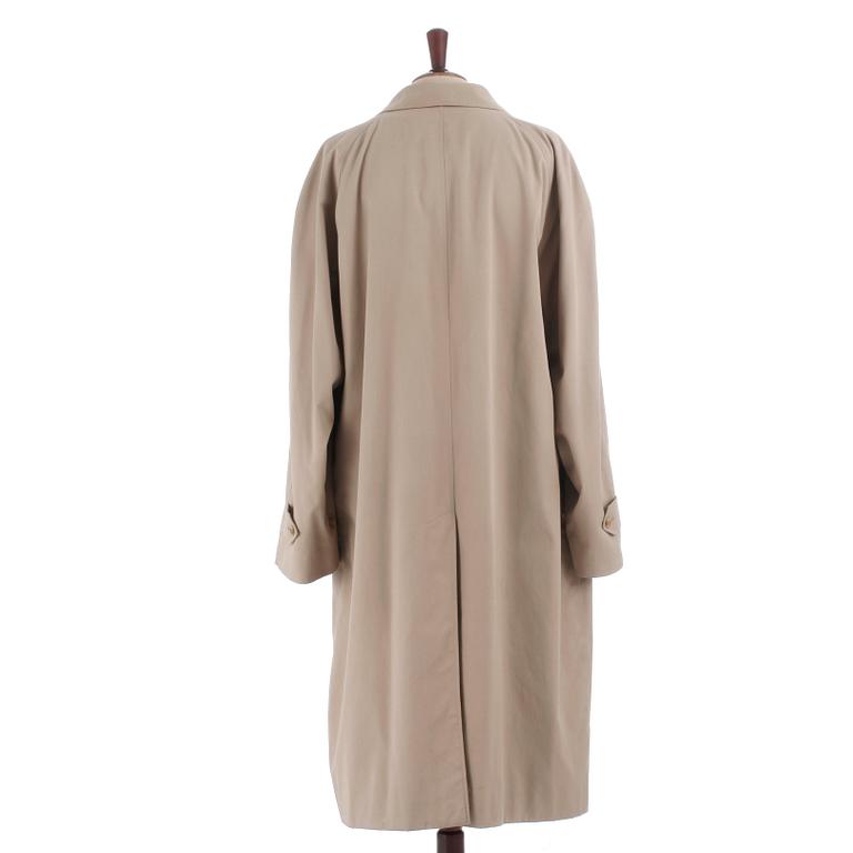 BURBERRY, a beige cotton coat.