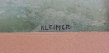 KLEIMER, AXEL. Akvarell, sign.