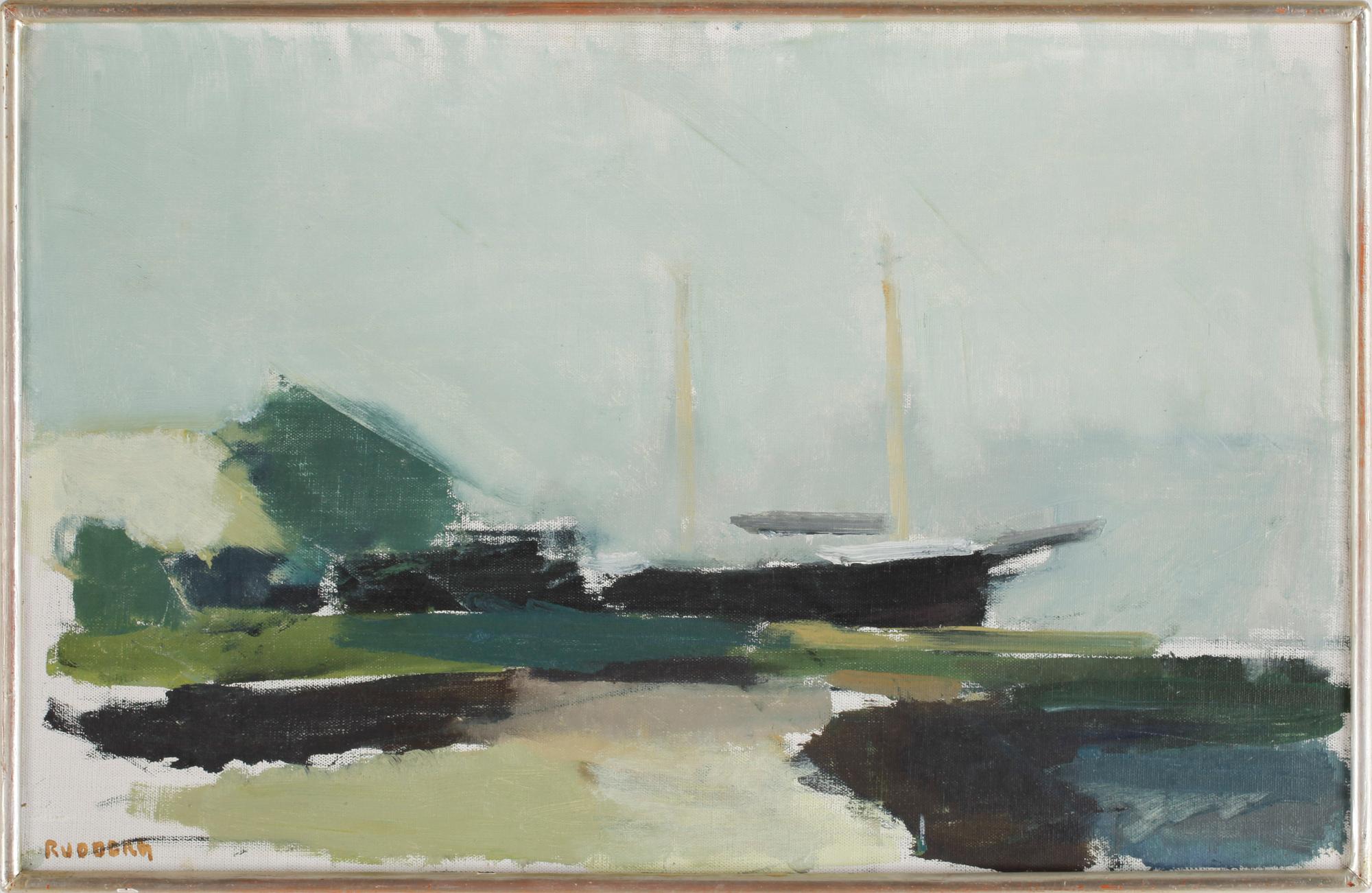 GUSTAV RUDBERG, olja på pannå, signerad och á tergo daterad 1960.