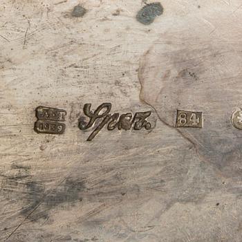 BRÖDKORG, silver, Ryssland, St. Petersburg 1839, Adolf Sper. Vikt 834 g.
