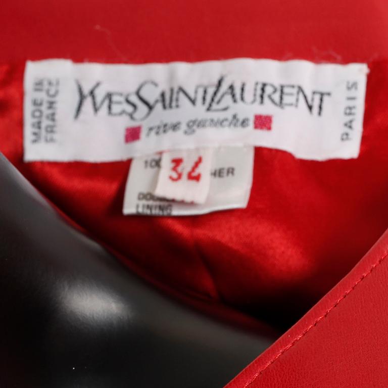 YVES SAINT LAURENT, a two-piece suit consisting of jacket and skirt.