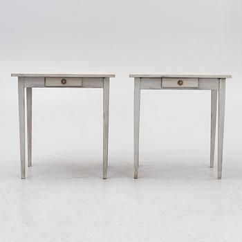 Table, a pair, Gustavian style, 19th century.