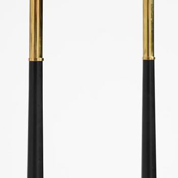 Scandinavian Modern, a pair of floor lamps, Denmark, 1950s–60s.