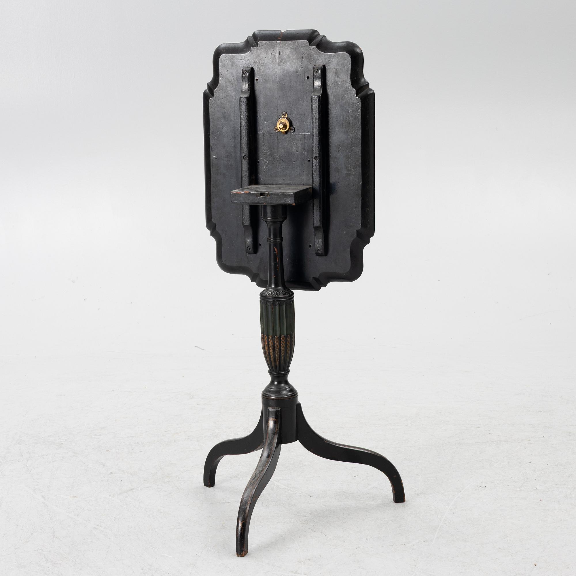 Folding table, late 19th century.