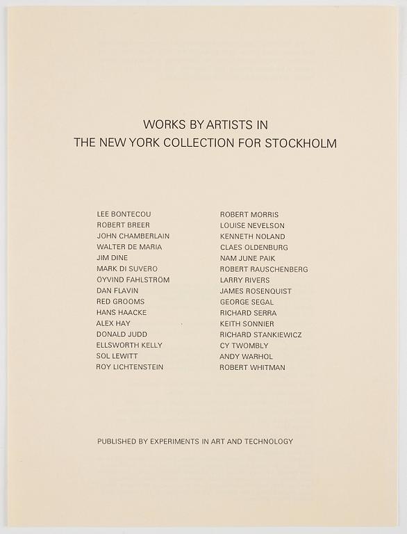 "The New York Collection for Stockholm".