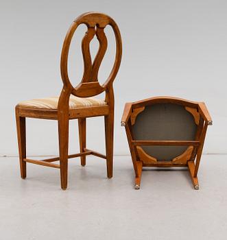 STOLAR, 5 st, gustaviansk stil, 1800-talets mitt.