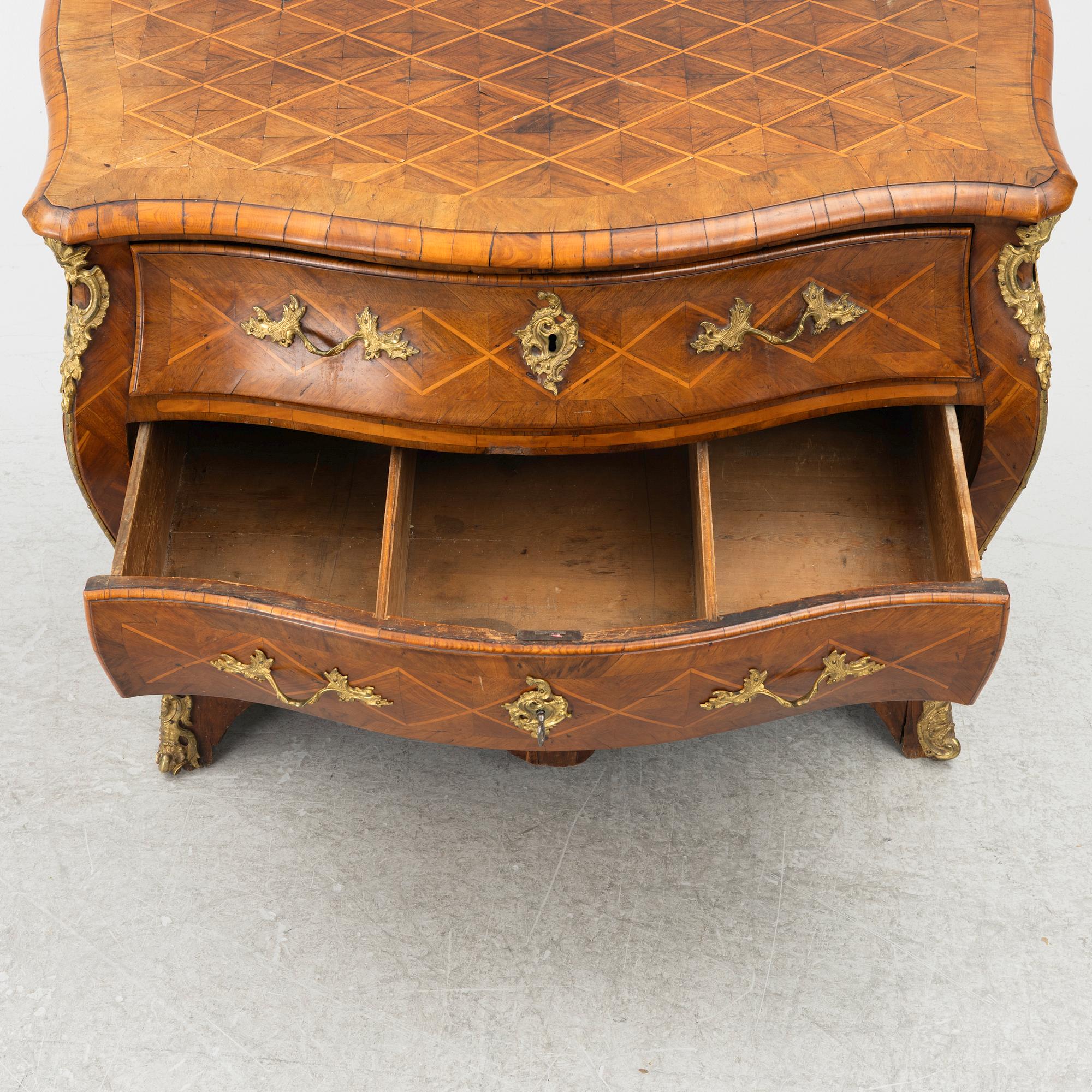 A Rococo dresser, 18th century.