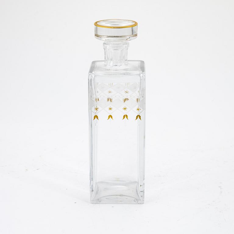 An 'Odelberg junior' glass decanter, Kosta, 20th Century.