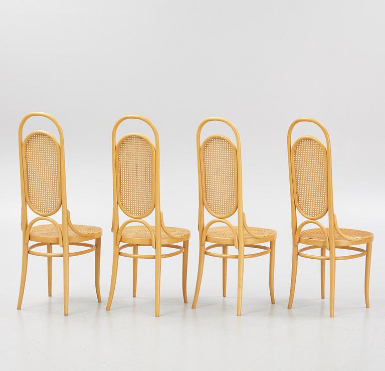 Thonet, 4 st stolar, samtida tillverkning.