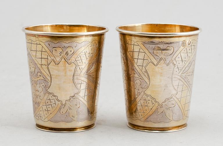 BÄGARE, 1 par, silver, Turkiet. Vikt ca 94 g.