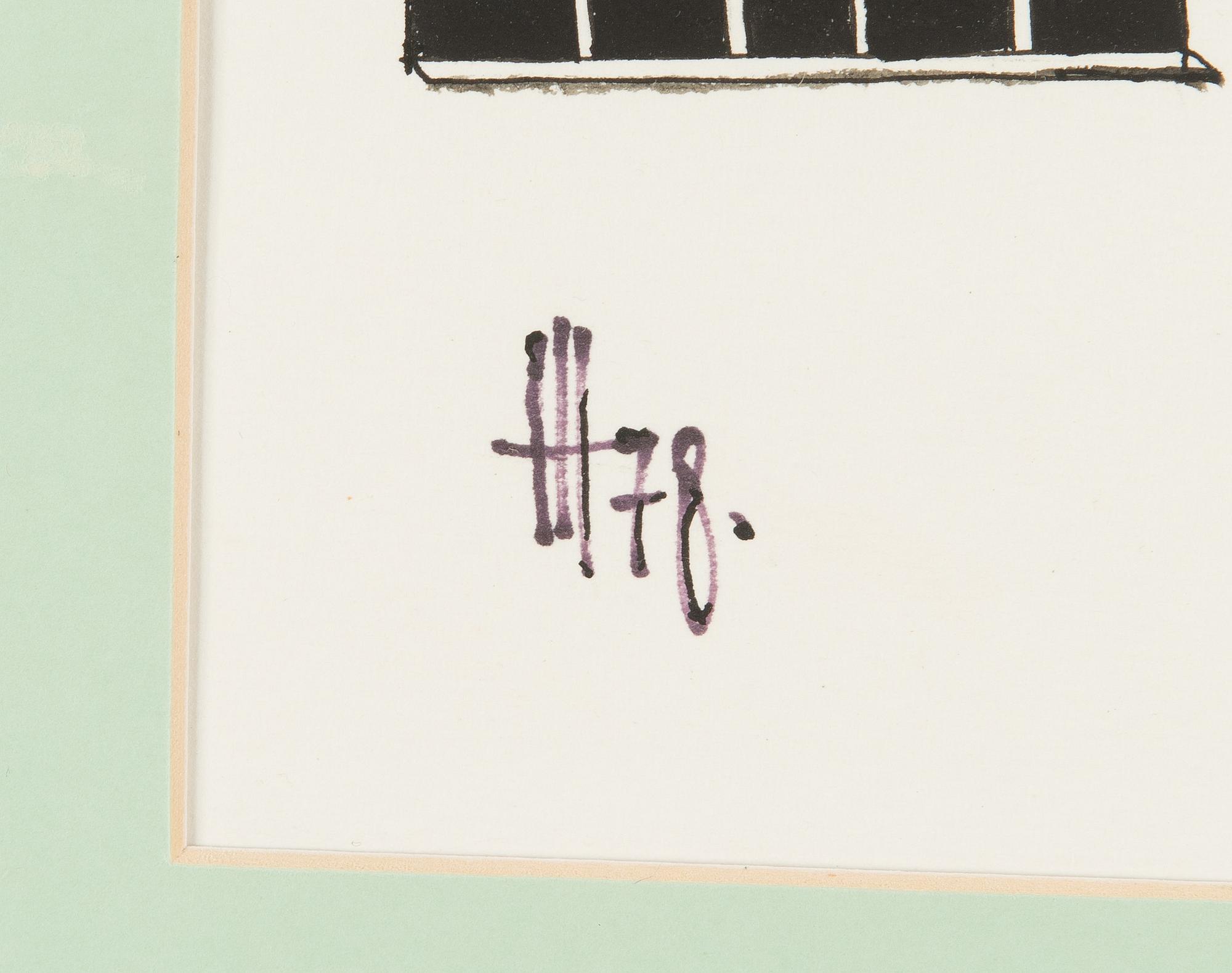 Hugo Hiibus, akvarell, signerad och daterad -78.