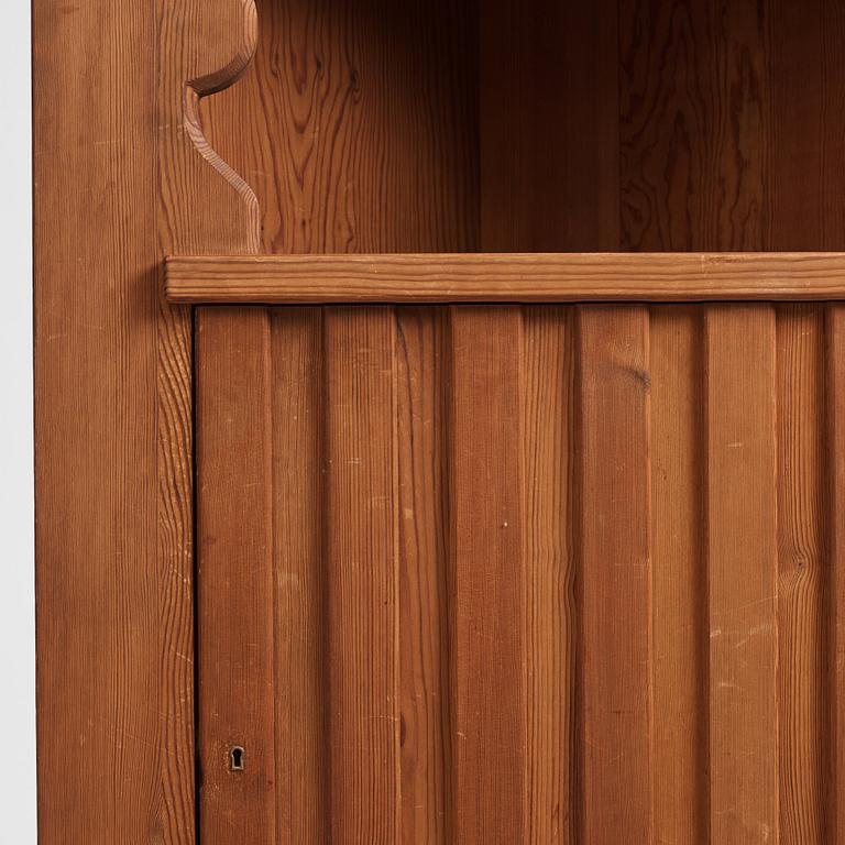 Axel Einar Hjorth, an "Utö" stained pine corner cabinet, Nordiska Kompaniet 1930s.