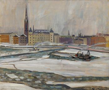Gideon Börje, Vinter, Riddarholmen.