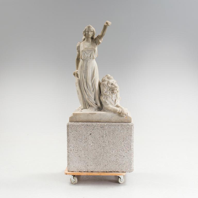 RUGGERO DONDÉ, sculpture, marble, signed Ruggero Donde - Verona.