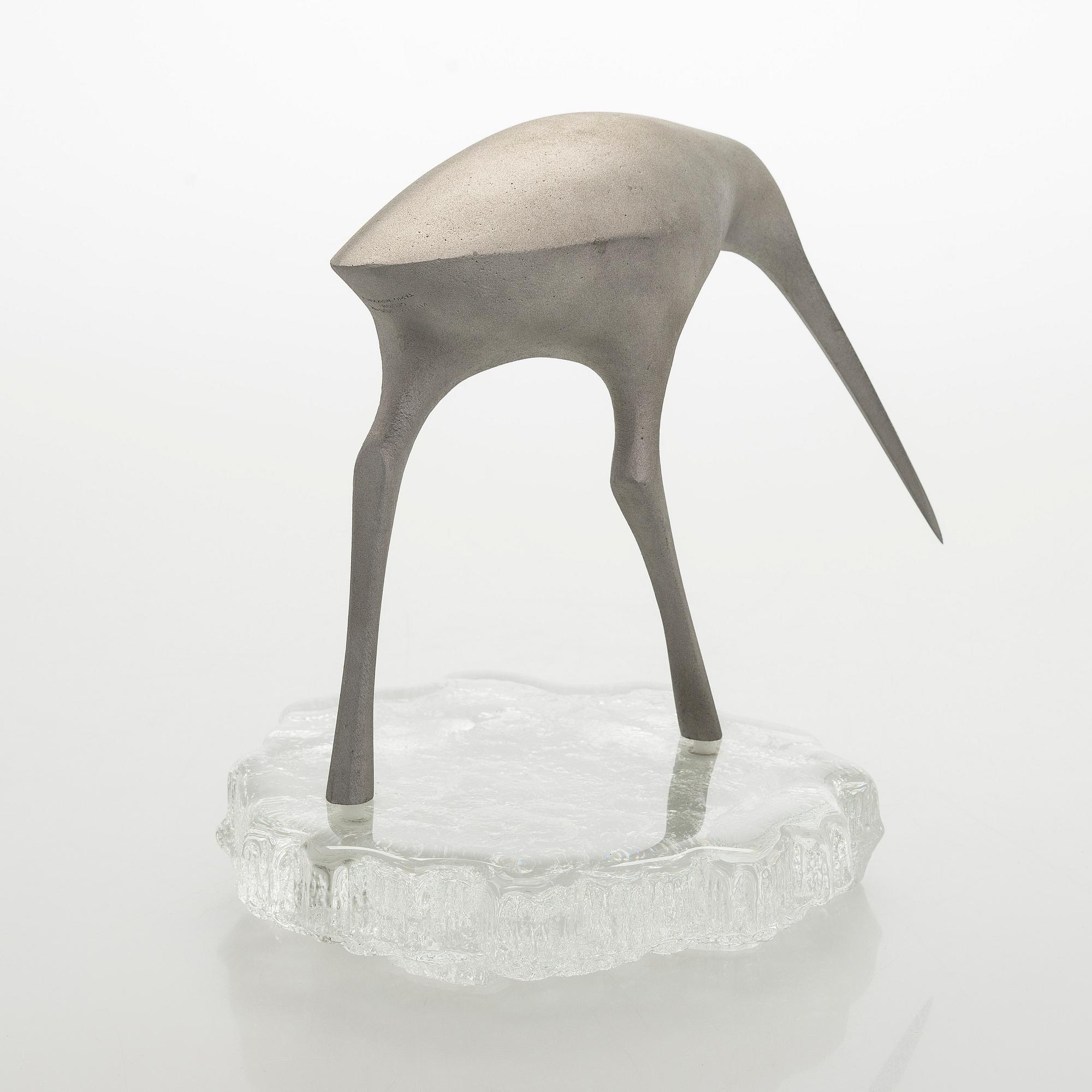 Tapio Wirkkala, a 'Sandpiper' bird sculpture, stamped Kultakeskus Oy Design: Tapio Wirkkala.