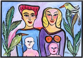 ULRICA HYDMAN-VALLIEN, olja på pannå. Signerad.