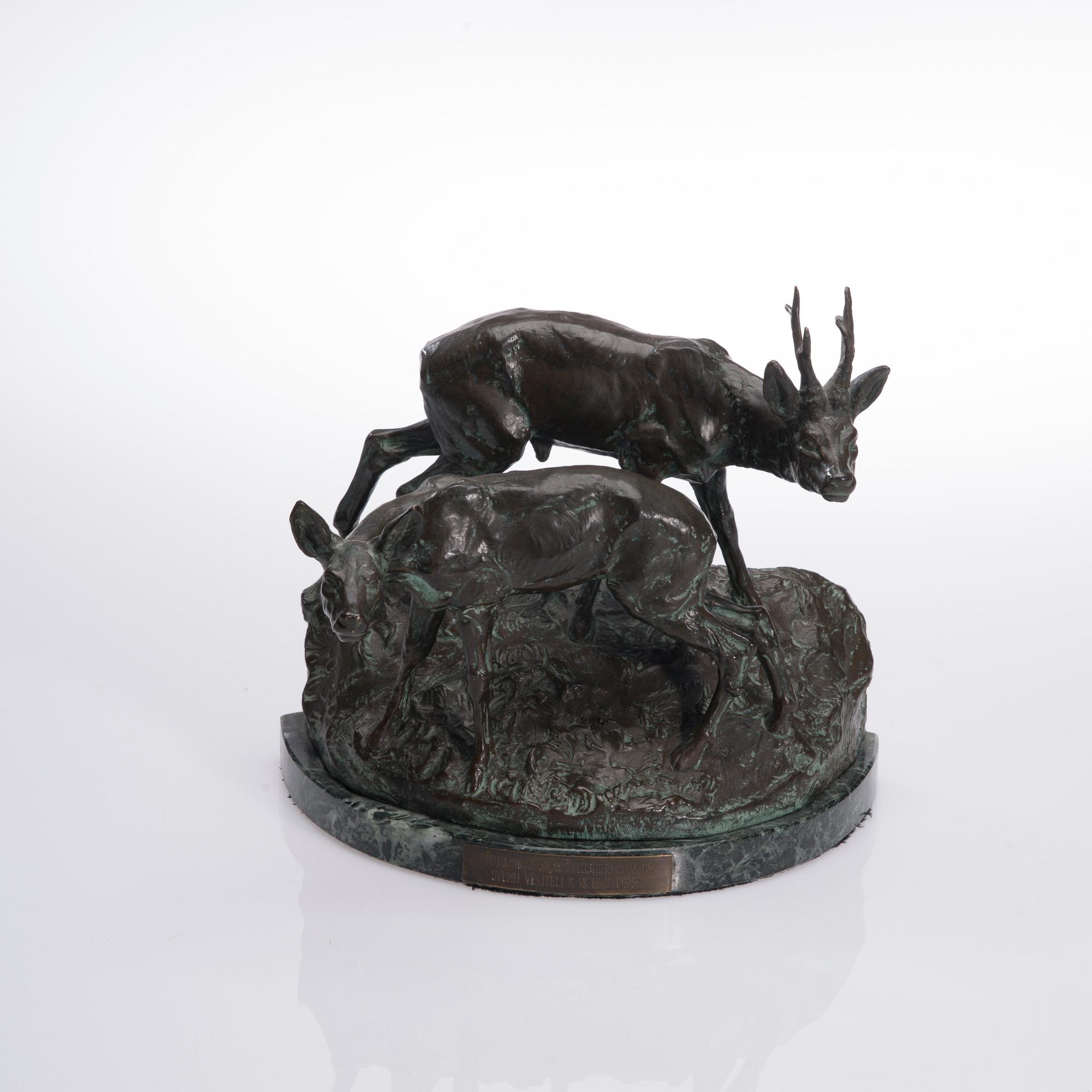 FRANLISCK ROUS, tillskriven, skulptur, brons.