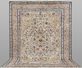 A Keshan carpet, c. 400 x 296 cm.