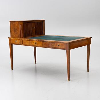 A Swedish Empire mahogany desk, first part 19th century.
