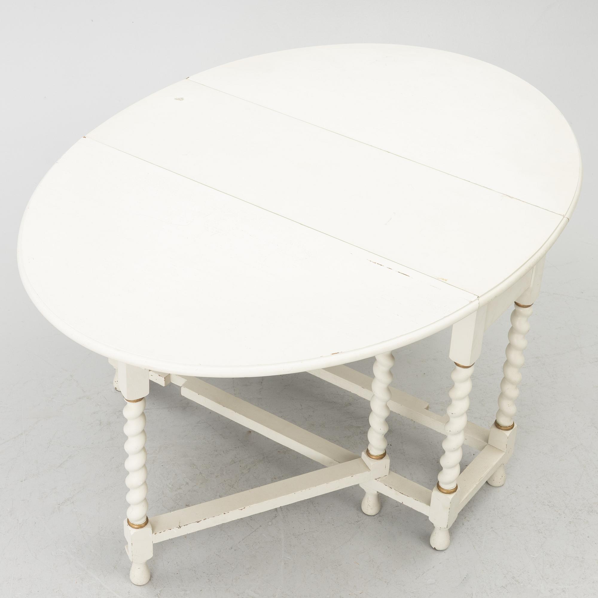Drop-leaf table, Nordiska Kompaniet, first half of the 20th century.