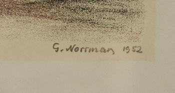 GUNNAR NORRMAN, litografi, sign o dat 1952, numr 44/65.