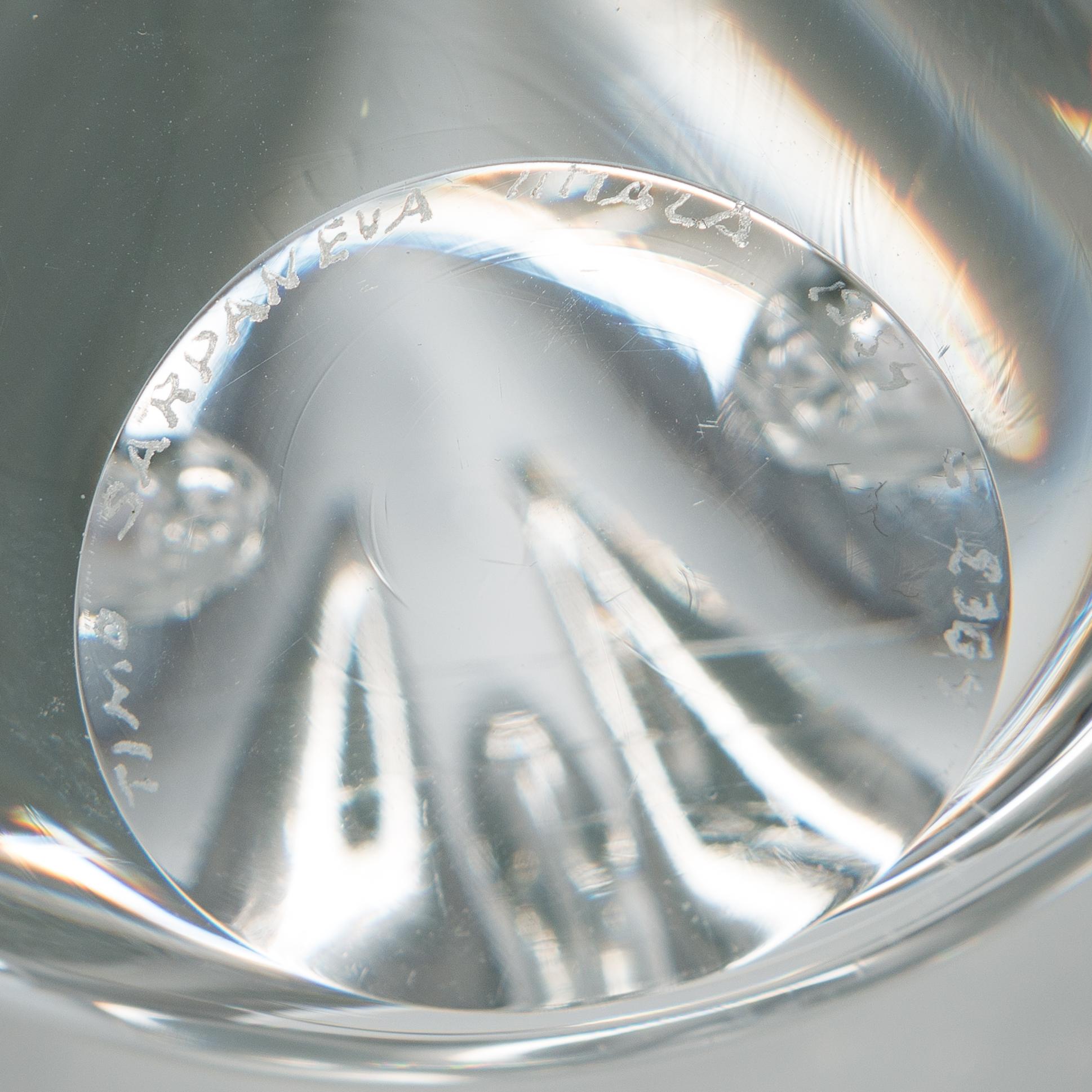 Timo Sarpaneva, glass sculpture, 'Claritas', model 0702, signed Timo Sarpaneva Iittala 1984 C 2304.