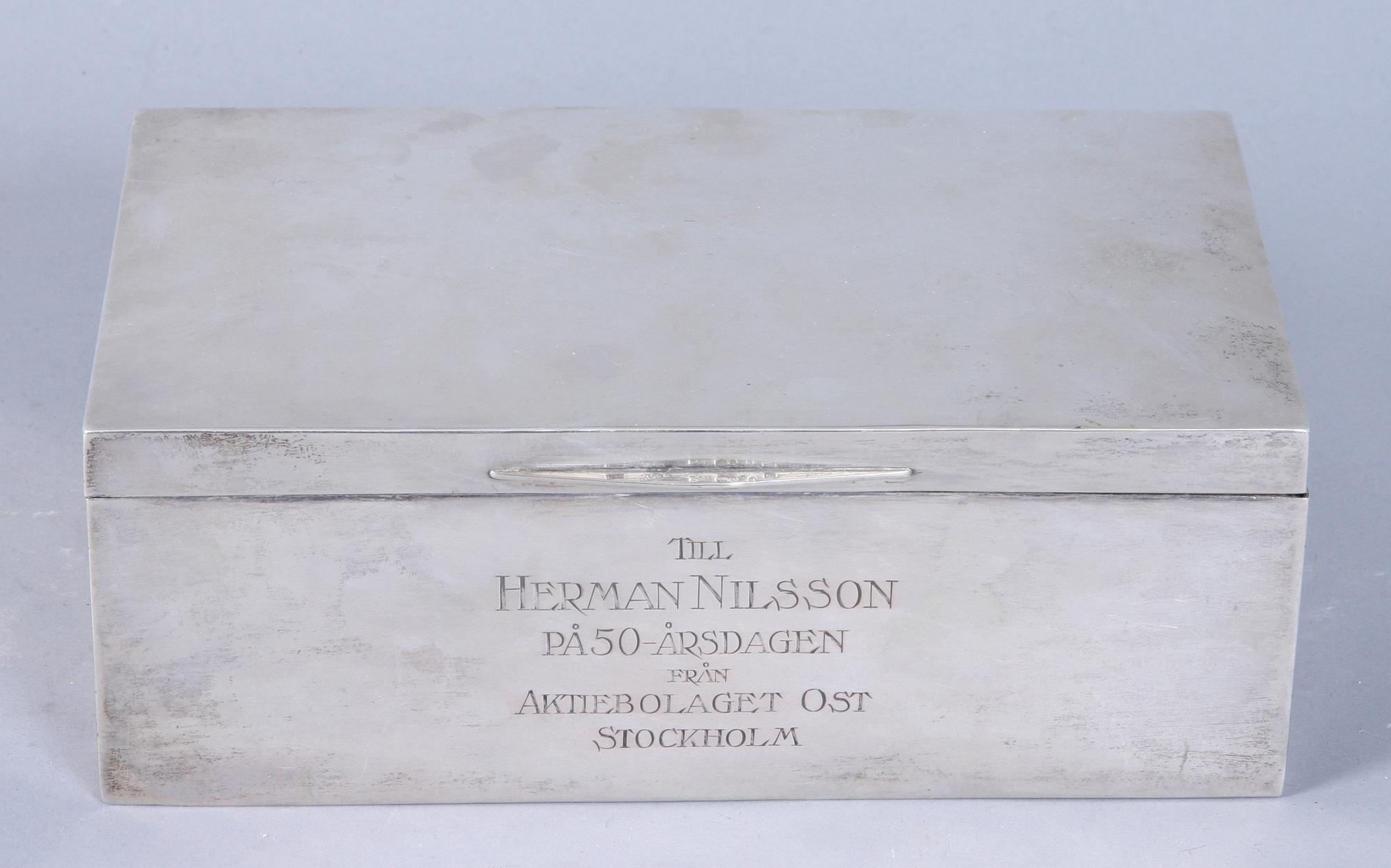CIGARRSKRIN, silver, 1923.