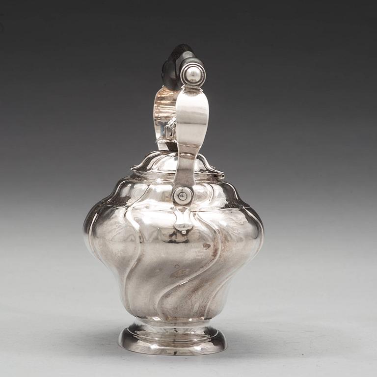 A Swedish mid 18th century silver tea-pot, mark of Henrik Wittkopf dy, Stockholm 1761.