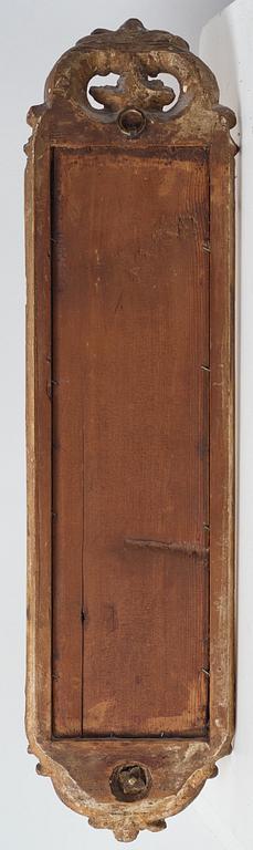 SPEGELLAMPETTER, för ett ljus, ett par, svensk rokoko, 1700-talets andra hälft.