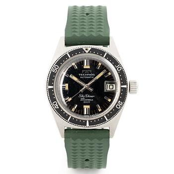 Technos, Sky Diver 200M, wristwatch, 37,5 mm.
