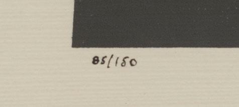 VICTOR VASARELY, a serigraph,  numbered 85/150. Denise René, Paris.