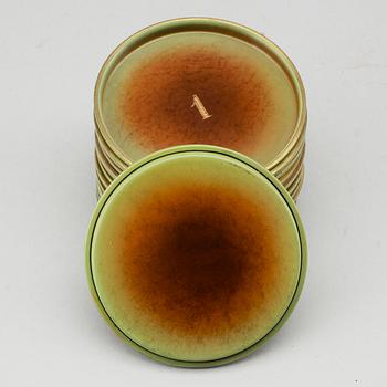 COASTERS, patinerad mässing, sannolikt Ystad-Metall.