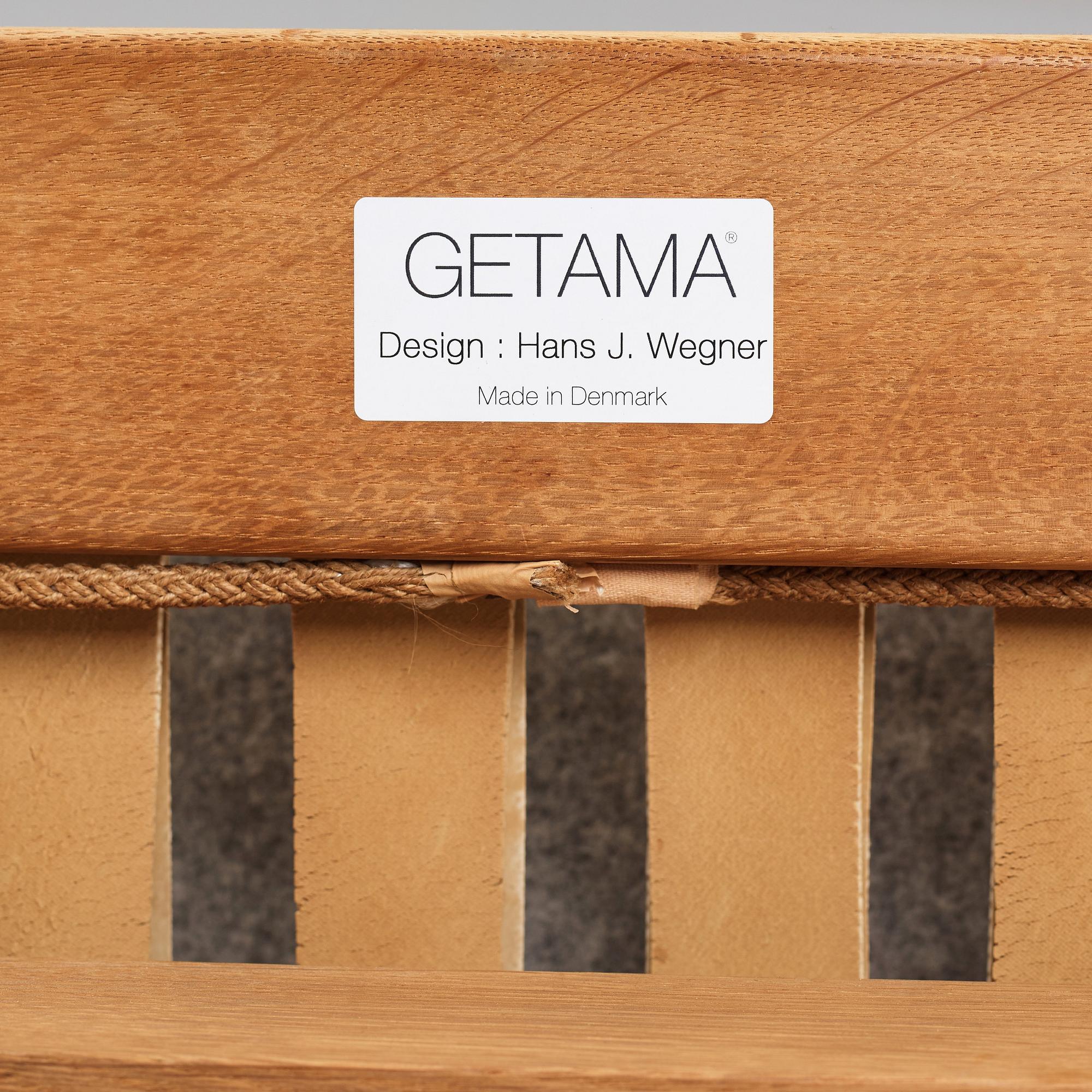HANS J WEGNER, fåtölj, "GE375" Getama, Danmark, 1970-tal.